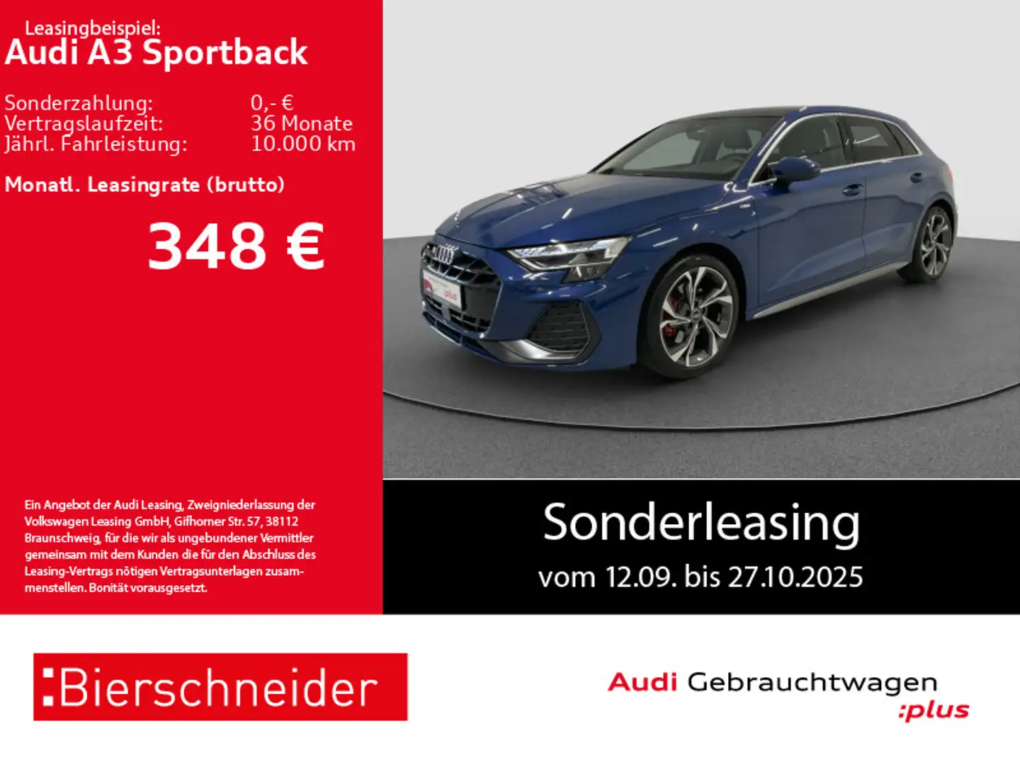 Audi A3 35 TFSI S-tronic S-Line 18 LED PANO Blau - 1