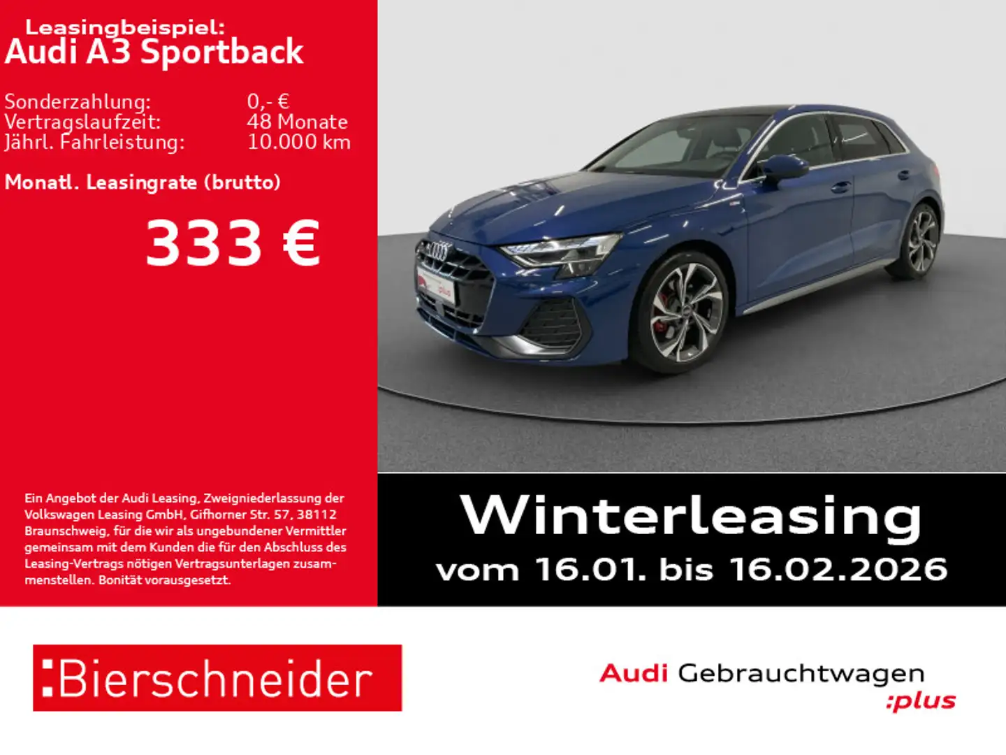 Audi A3 35 TFSI S-Line 18 LED PANO CAM ACC Blau - 1