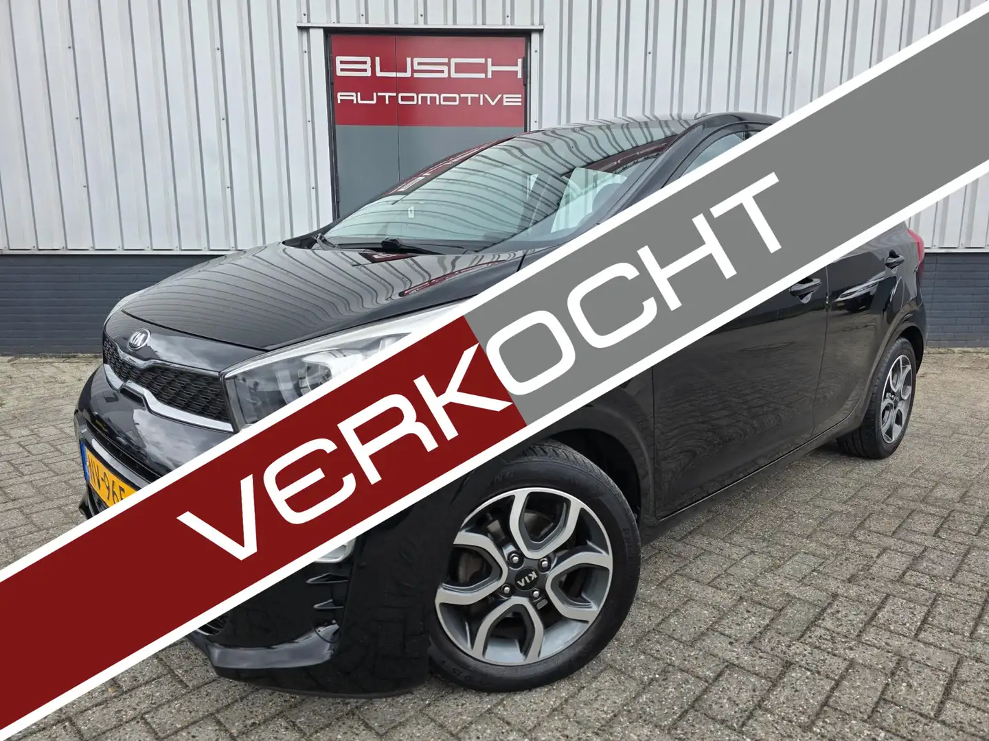 Kia Picanto 1.0 CVVT 5 deurs First Edition | APPLE CARPLAY | Schwarz - 1