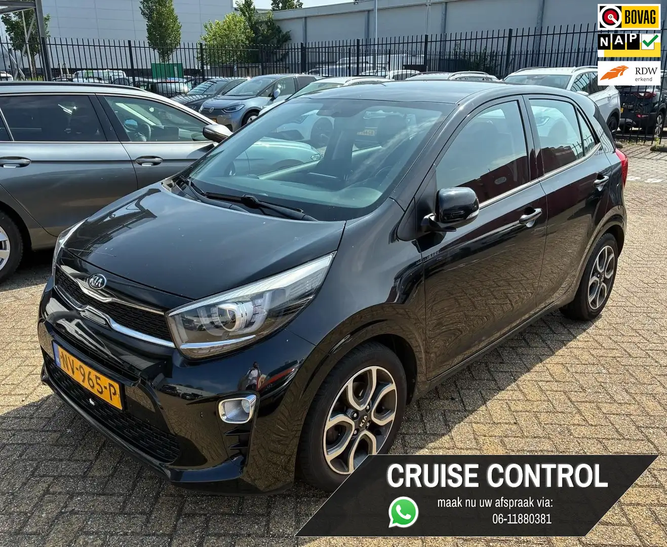 Kia Picanto 1.0 CVVT 5 deurs First Edition | APPLE CARPLAY | Noir - 1