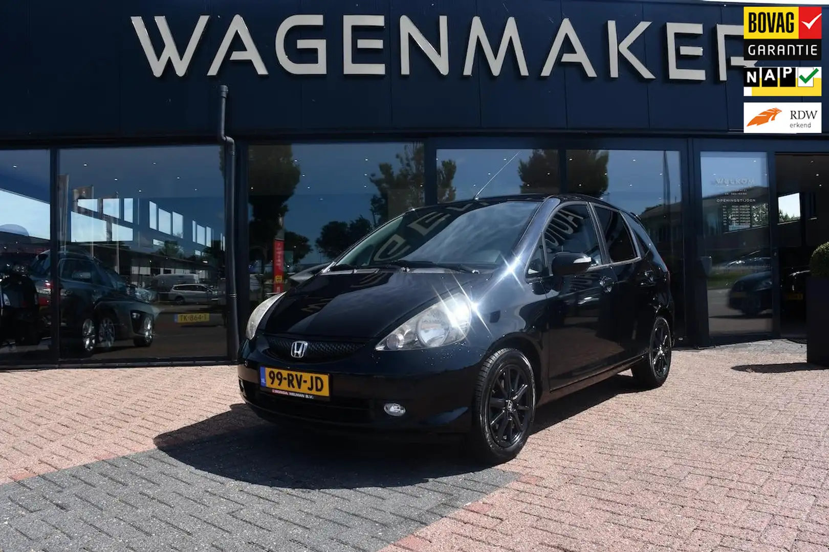 Honda Jazz 1.4 ES AUTOMAAT|Clima|Trekhaak|Netjes! Zwart - 1