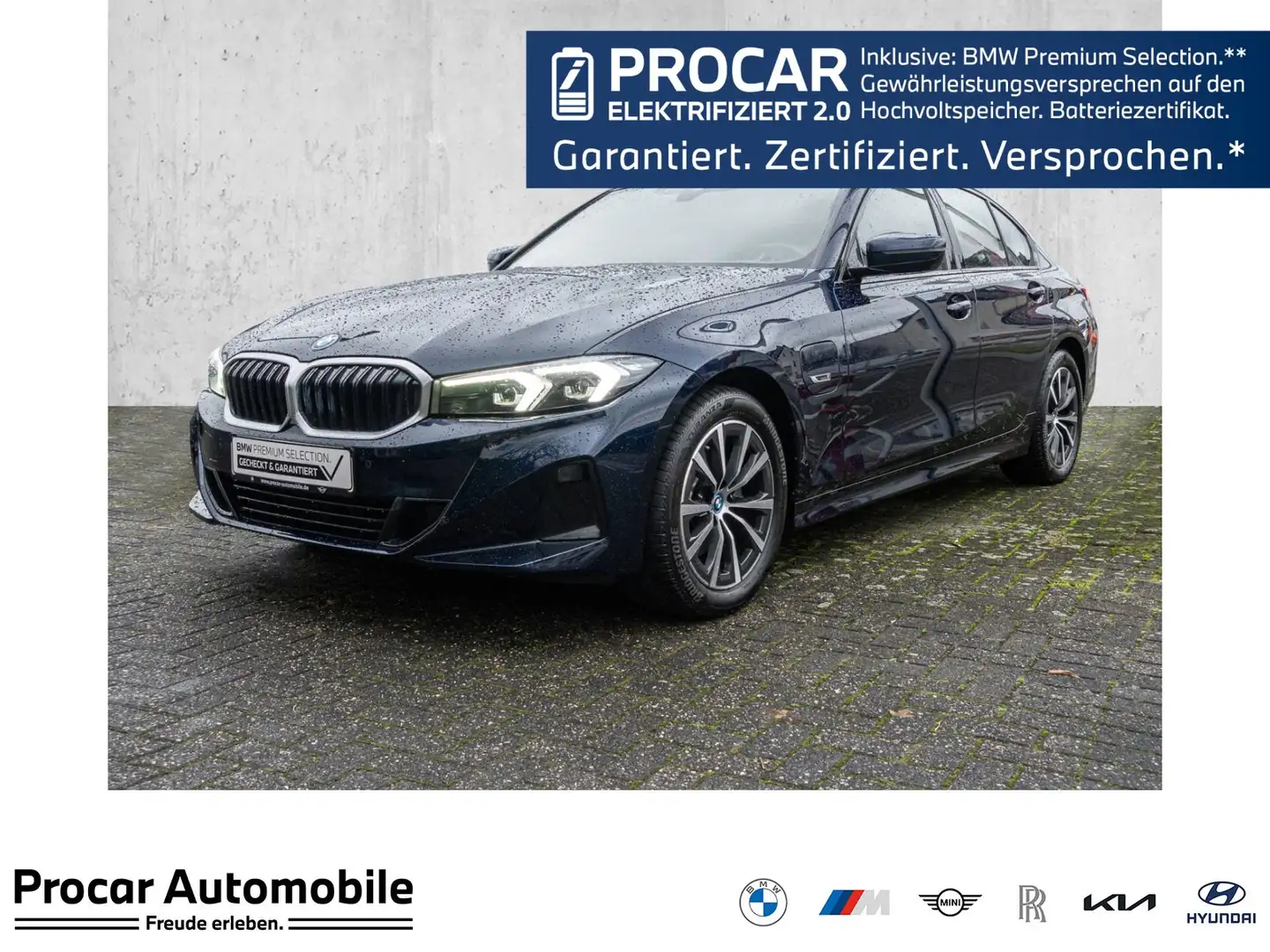 BMW 320 e Glasdach, Live Cockpit Plus, Hochglanz Shadow-Li Blau - 1