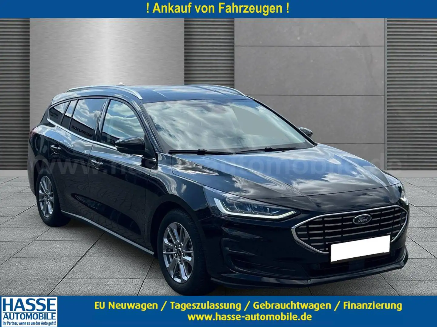 Ford Focus Turnier Titanium X+Winterpaket+LED+RFK 1.0 EcoB... Noir - 1