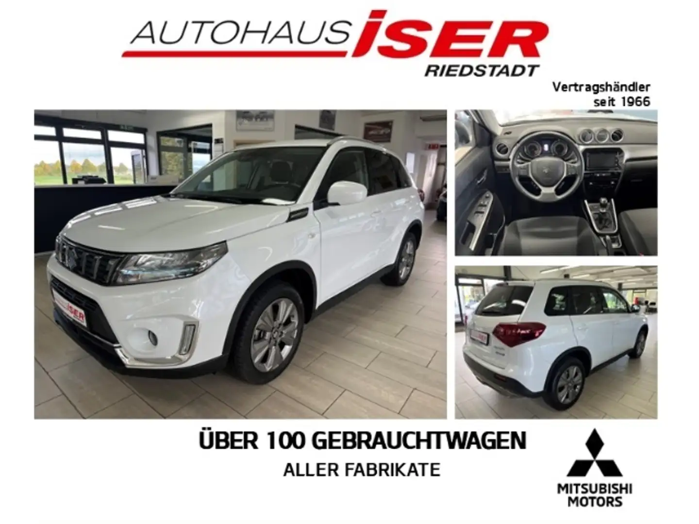 Suzuki Vitara 1.4 Mild-Hybrid Comfort 4x2 DAB ZV Multif.Lenkrad Weiß - 1