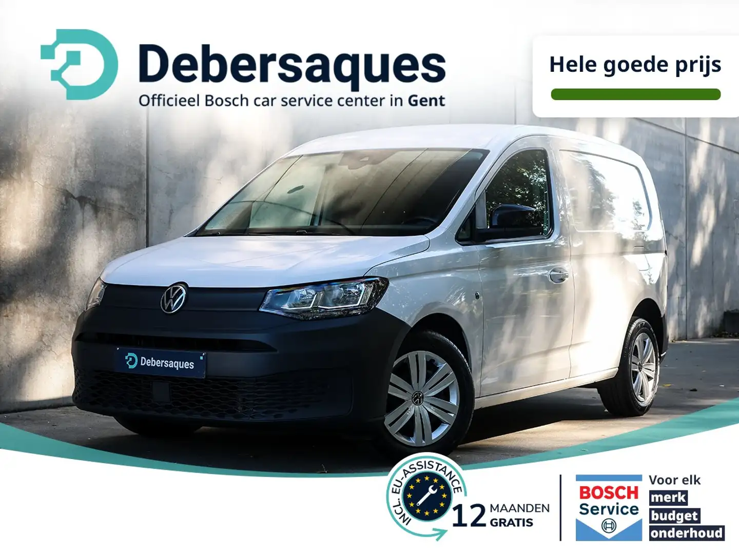 Volkswagen Caddy 2.0 TDI DSG - APP TREKHAAK ZETELVERW PSENS+CAM Blanc - 1