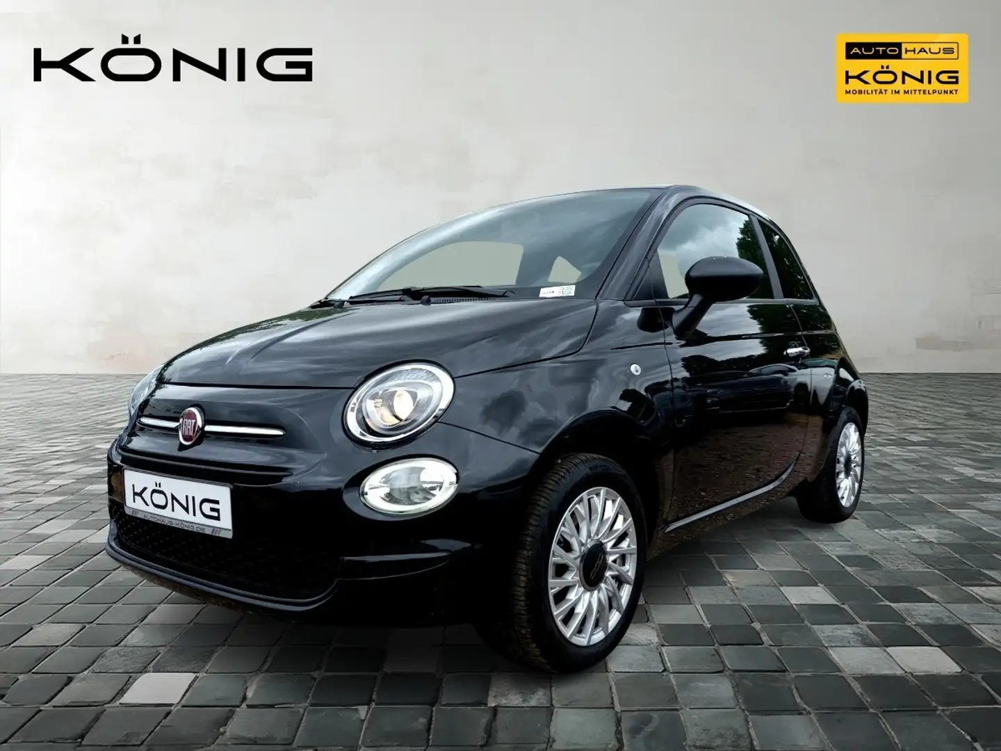 Fiat 500 1.0 CLUB Klima*Tempomat*Apple CarPlay Schwarz - 1