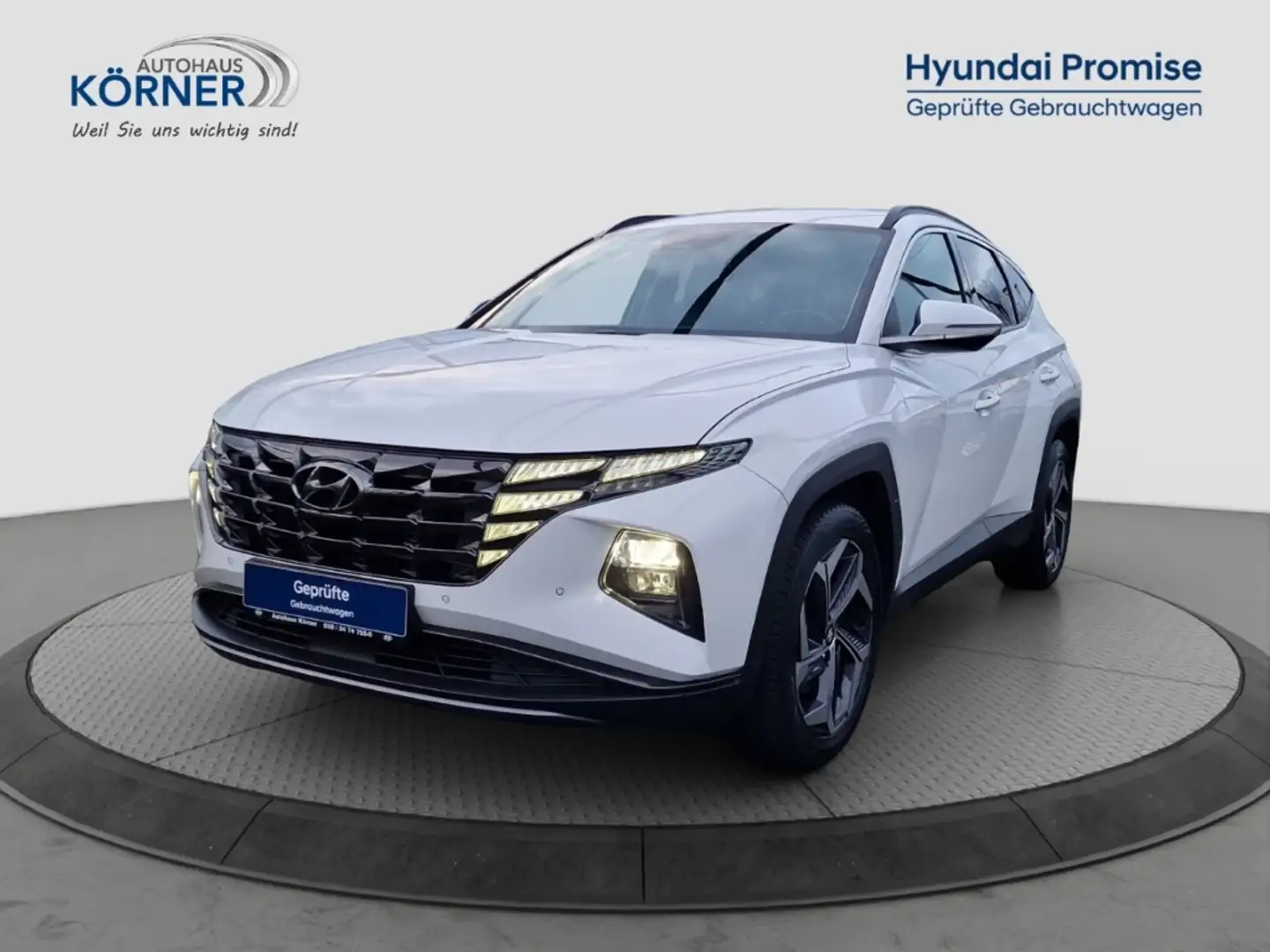 Hyundai TUCSON Hybrid PRIME 1.6 T-GDI *LEDER*KLIMASITZ*NAVI*CAM* Weiß - 2