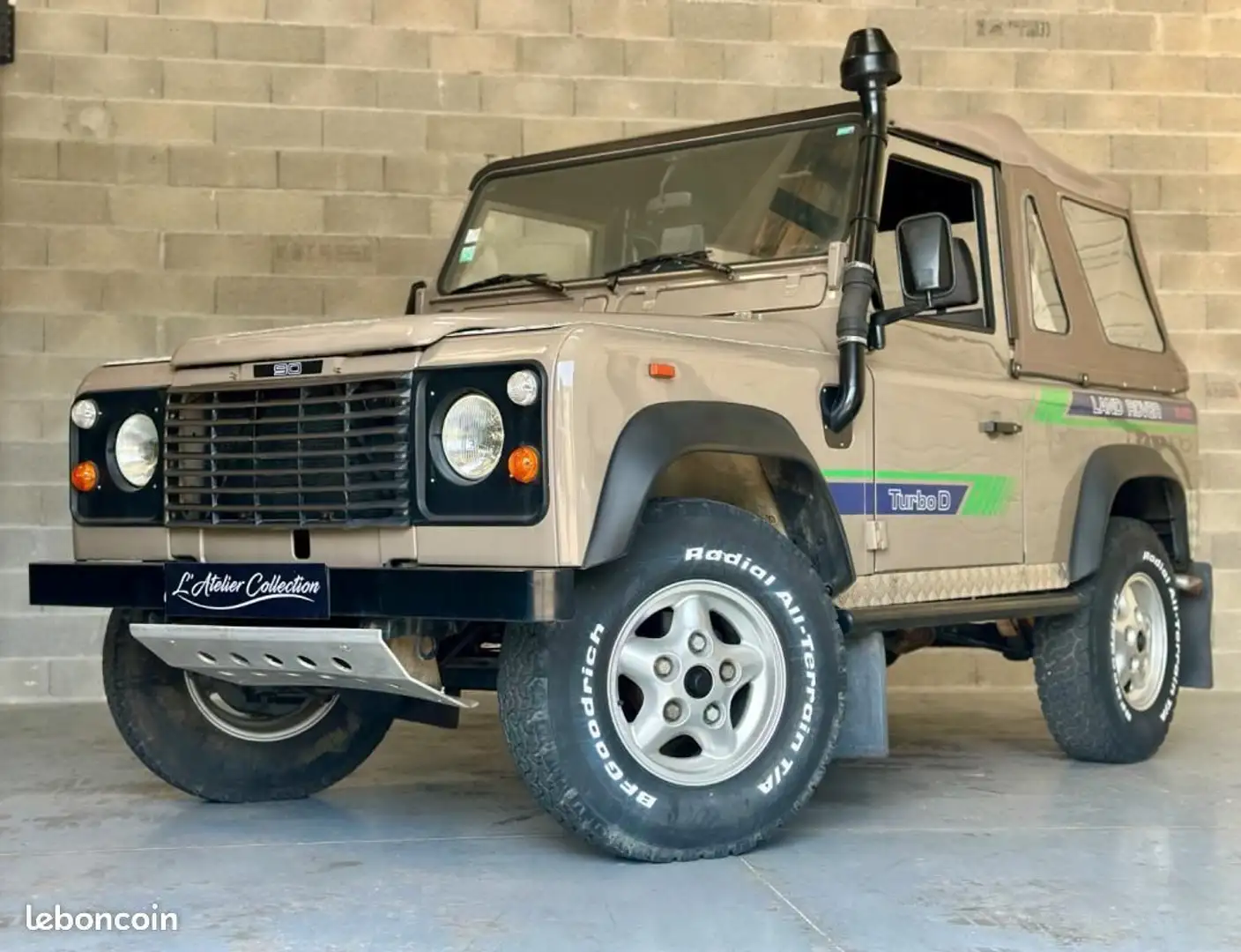 Land Rover Defender Land Rover 90 Turbo D Cabriolet GARANTIE 12 MOIS Beige - 1