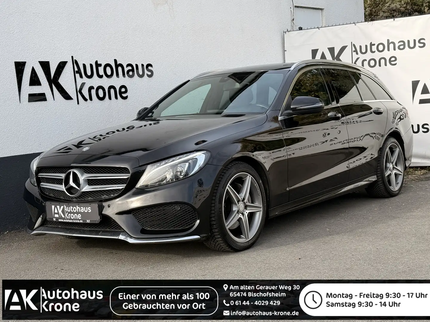 Mercedes-Benz C 200 T d AMG-Line G Tronic Plus NAVI*LED-LEDER*PDC-TEMP Schwarz - 1