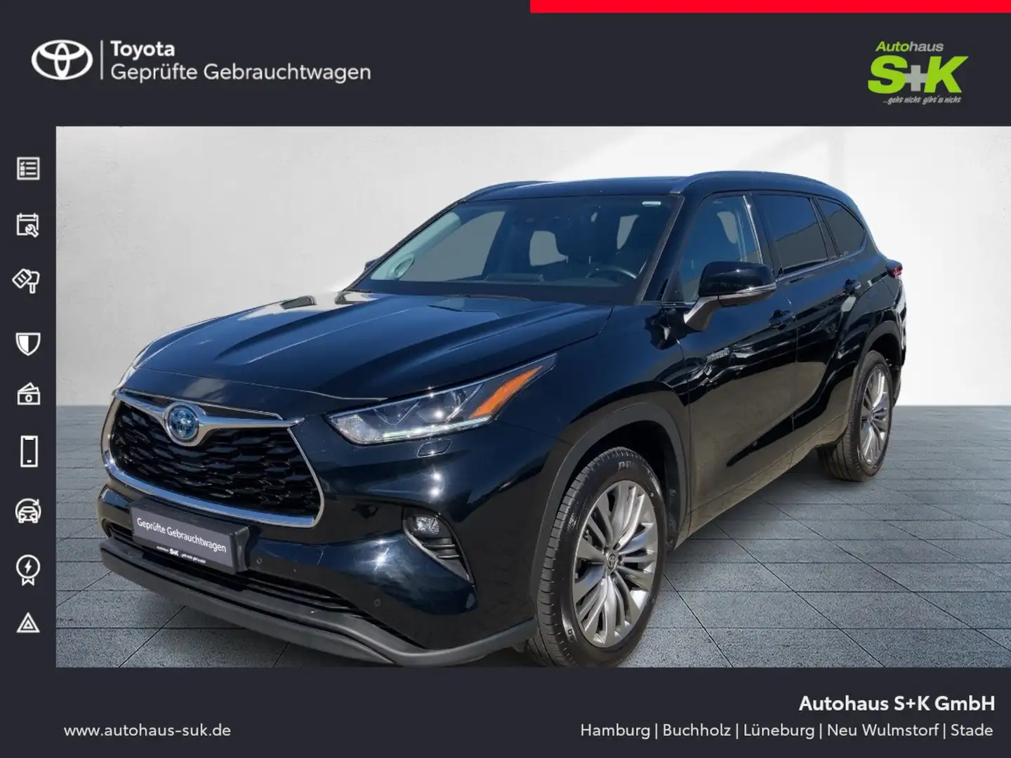 Toyota Highlander 2.5 Hybrid Executive*7-Sitze*SHZ*KAMERA* Zwart - 1