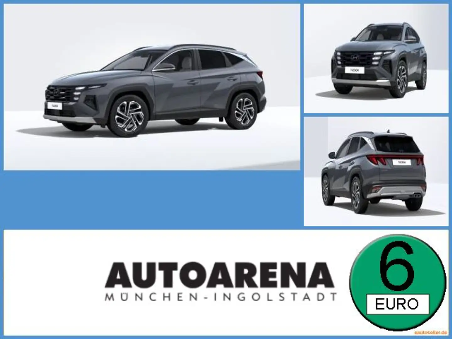Hyundai TUCSON 1.6 T-GDI Prime FLA HUD Pano 4xSHZ SpurH Gris - 1