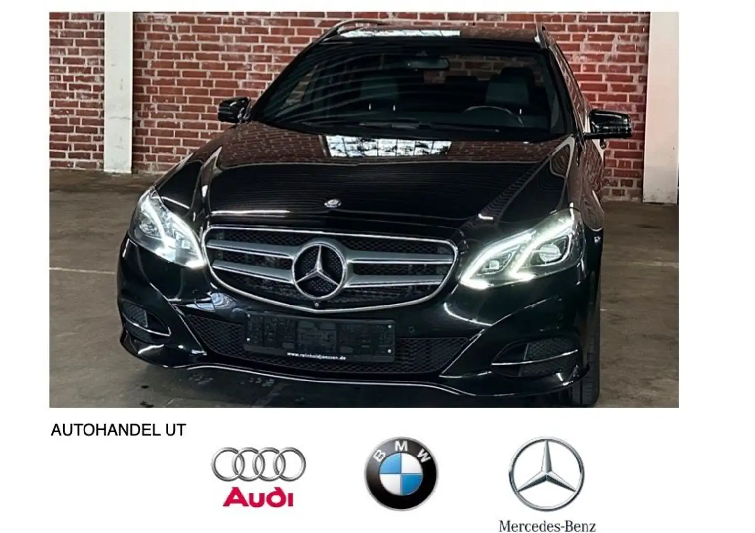 Mercedes-Benz E 300 d BT T-Modell 9G LED/Spur/GSD/360°Kam/EU6 Zwart - 1