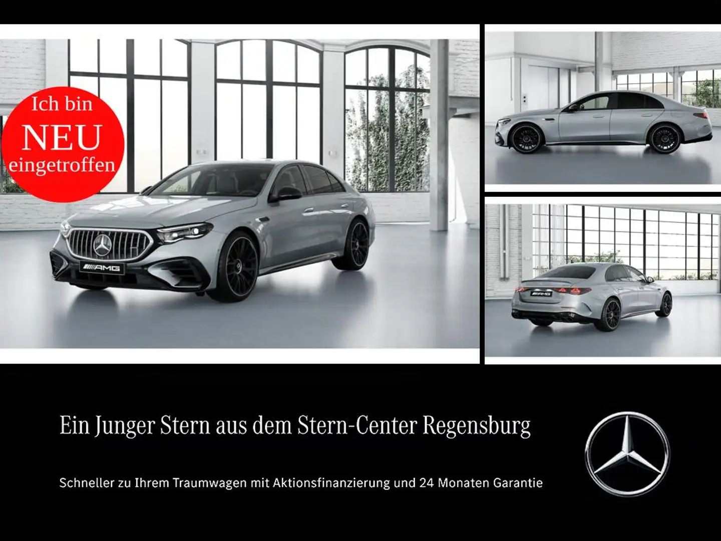 Mercedes-Benz E 53 AMG Hybrid 4M+ PREMIUM+SUPERSCREEN+PANO+SKLIMA+ Argent - 1