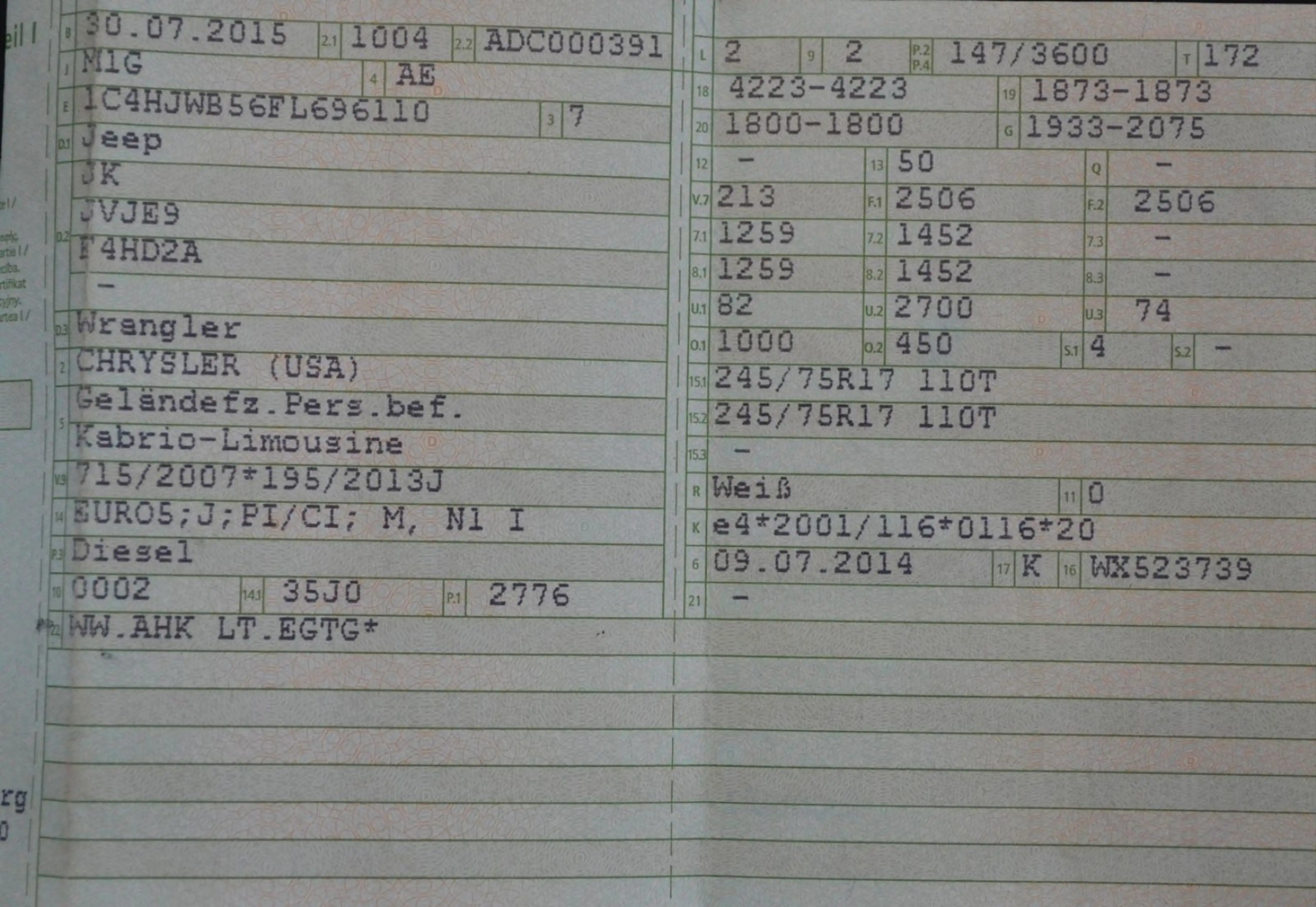Jeep Wrangler 2,8 CRD  Sahara AWD — photo 11