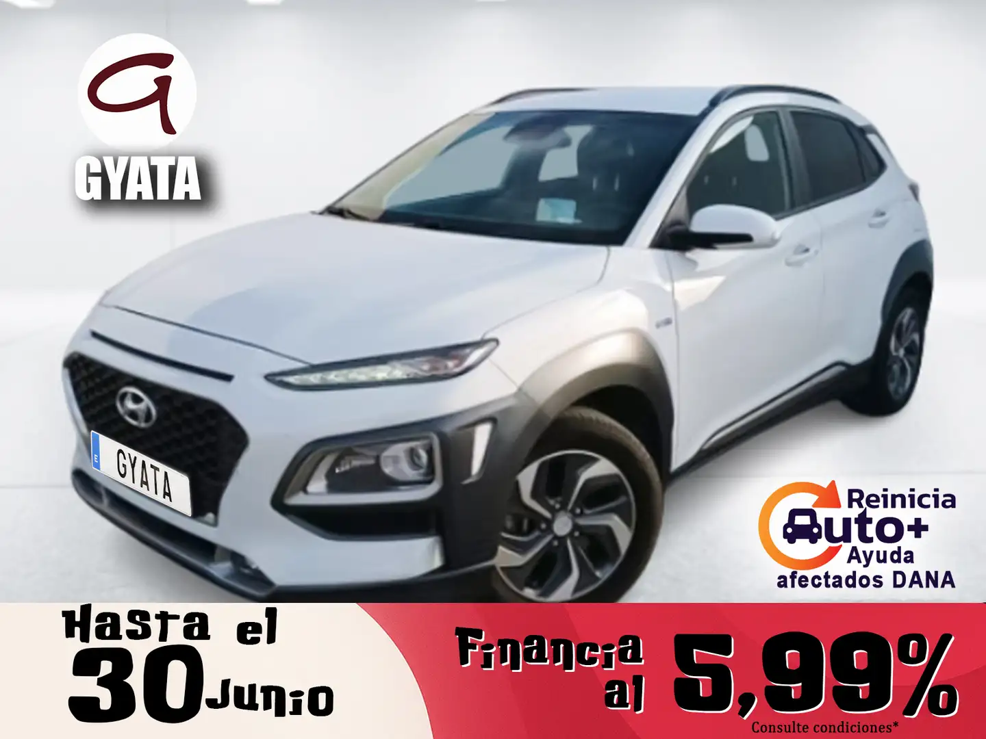 Hyundai KONA HEV 1.6 GDI DT Tecno Red Blanco - 1