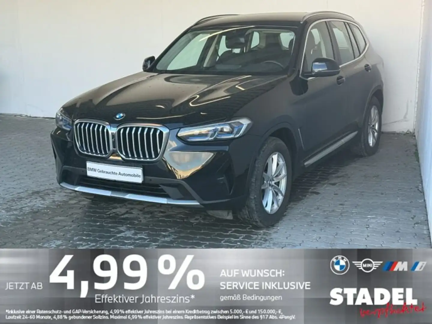 BMW X3 xDrive20d Navi.Laser.360°.KomfZg.LR+Standhz Schwarz - 1