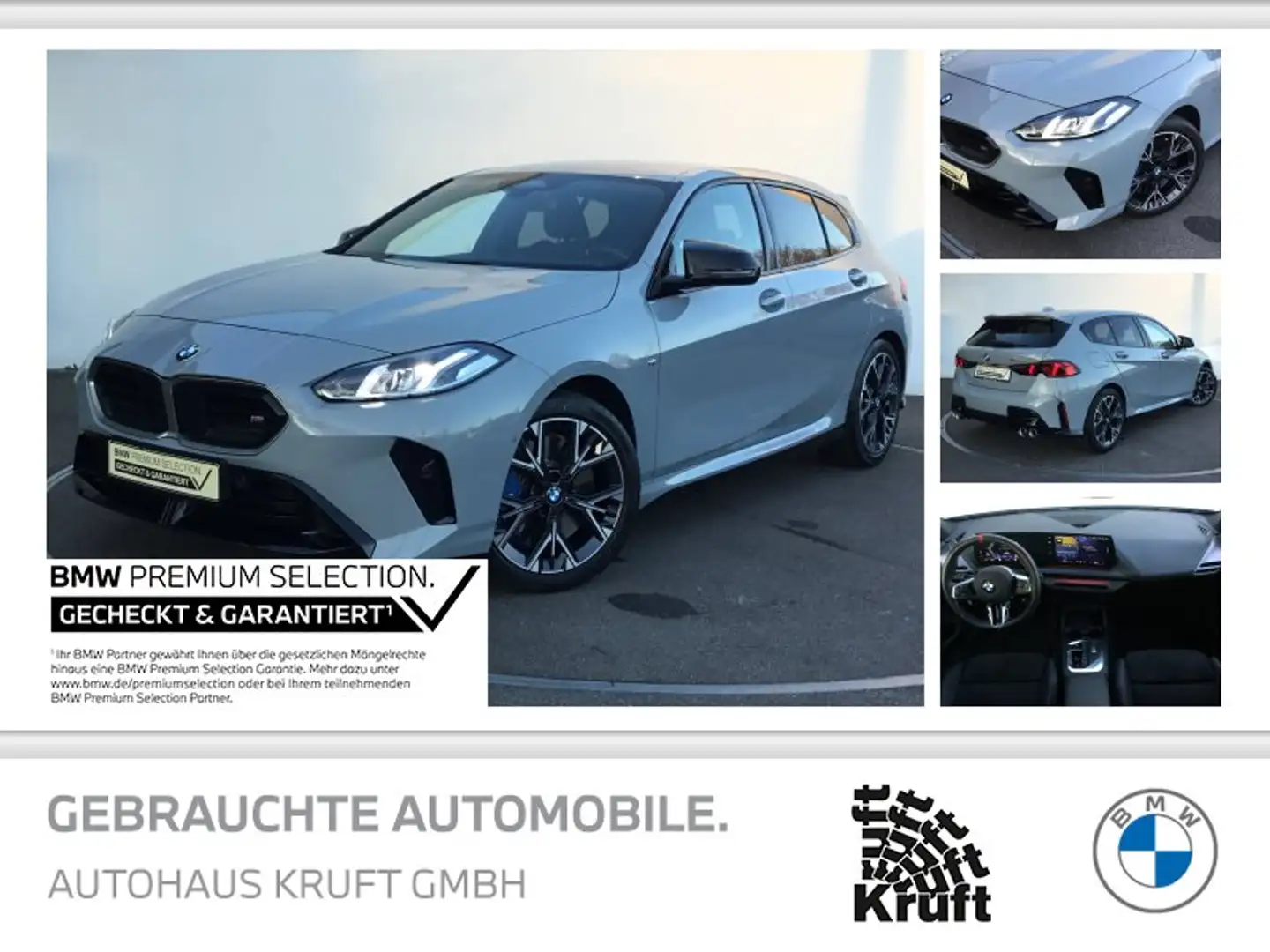 BMW 135 M135i xDrive NAVI+SITZHZ+ALARM+DAB Grau - 1