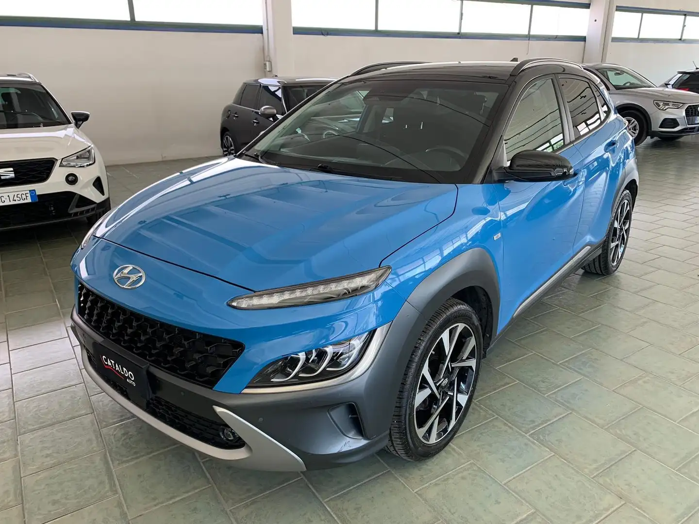Hyundai KONA Kona I 2021 1.0 t-gdi 48V Xline 2wd 120cv imt Bleu - 1