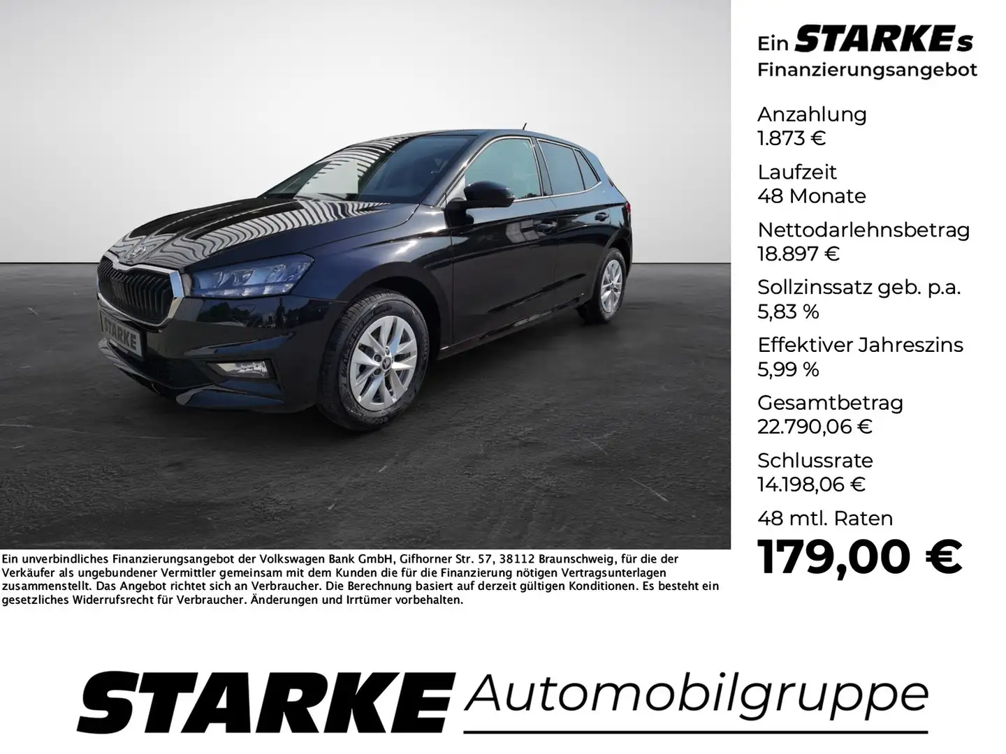 Skoda Fabia 1.0 TSI DSG Selection Negru - 1