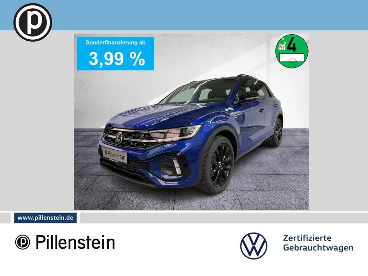 Volkswagen T-Roc TSI R-LINE / BLACK STYLE PANO+KAM+18"+eHKL Blau - 1
