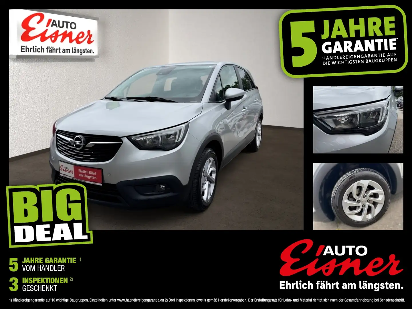 Opel Crossland X 1.6 CDTI BLUEINJEC Silber - 1