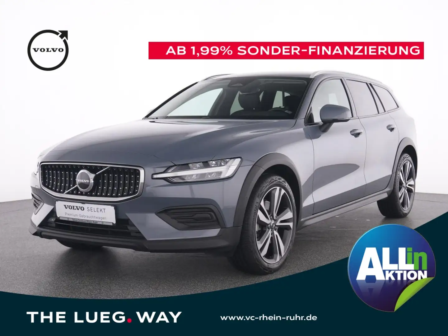 Volvo V60 Cross Country B4 D Plus +AHK+WINTER PAKET+ Grau - 1