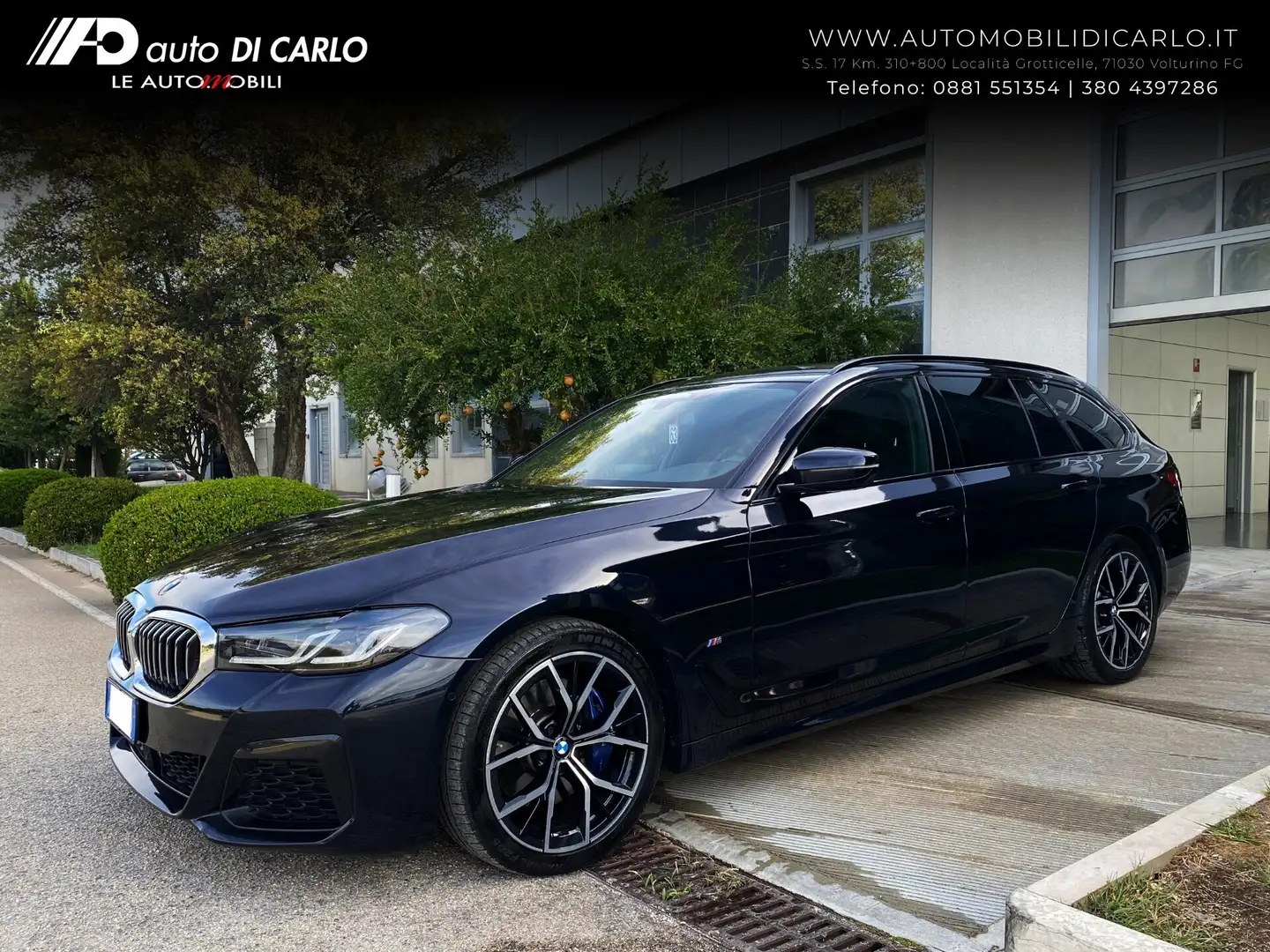BMW 520 520d 48V xDrive Touring Msport Bleu - 1