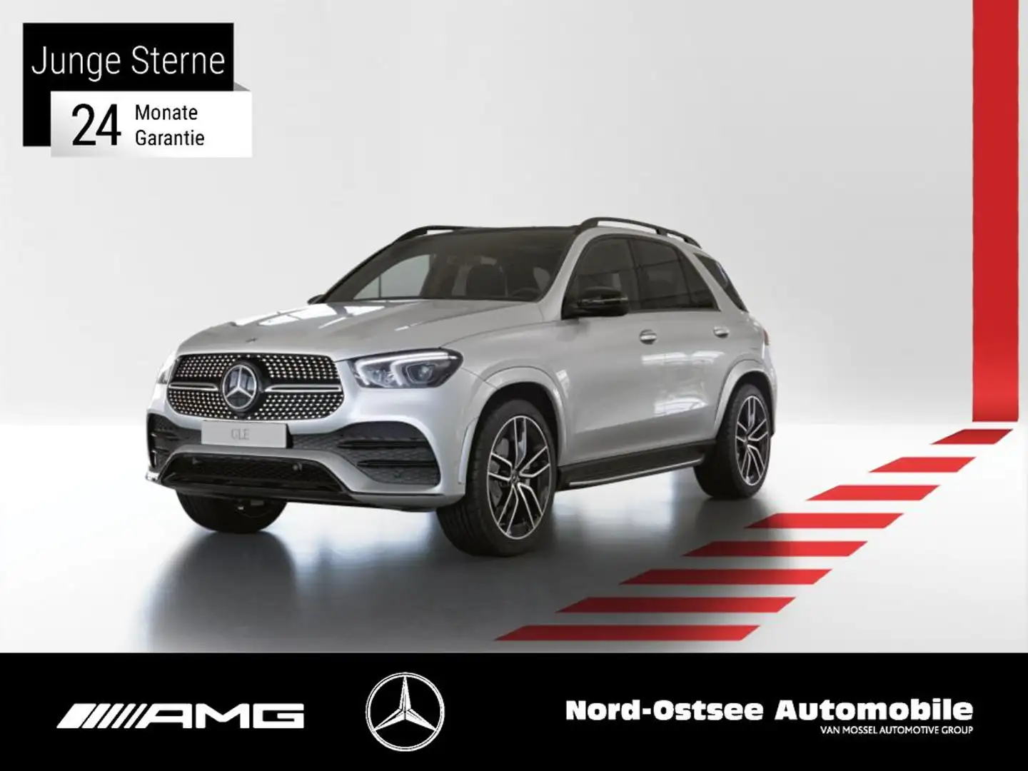 Mercedes-Benz GLE 350 e 4M AMG HUD AHK PANO BURMESTER NIGHT 9G Blanco - 1