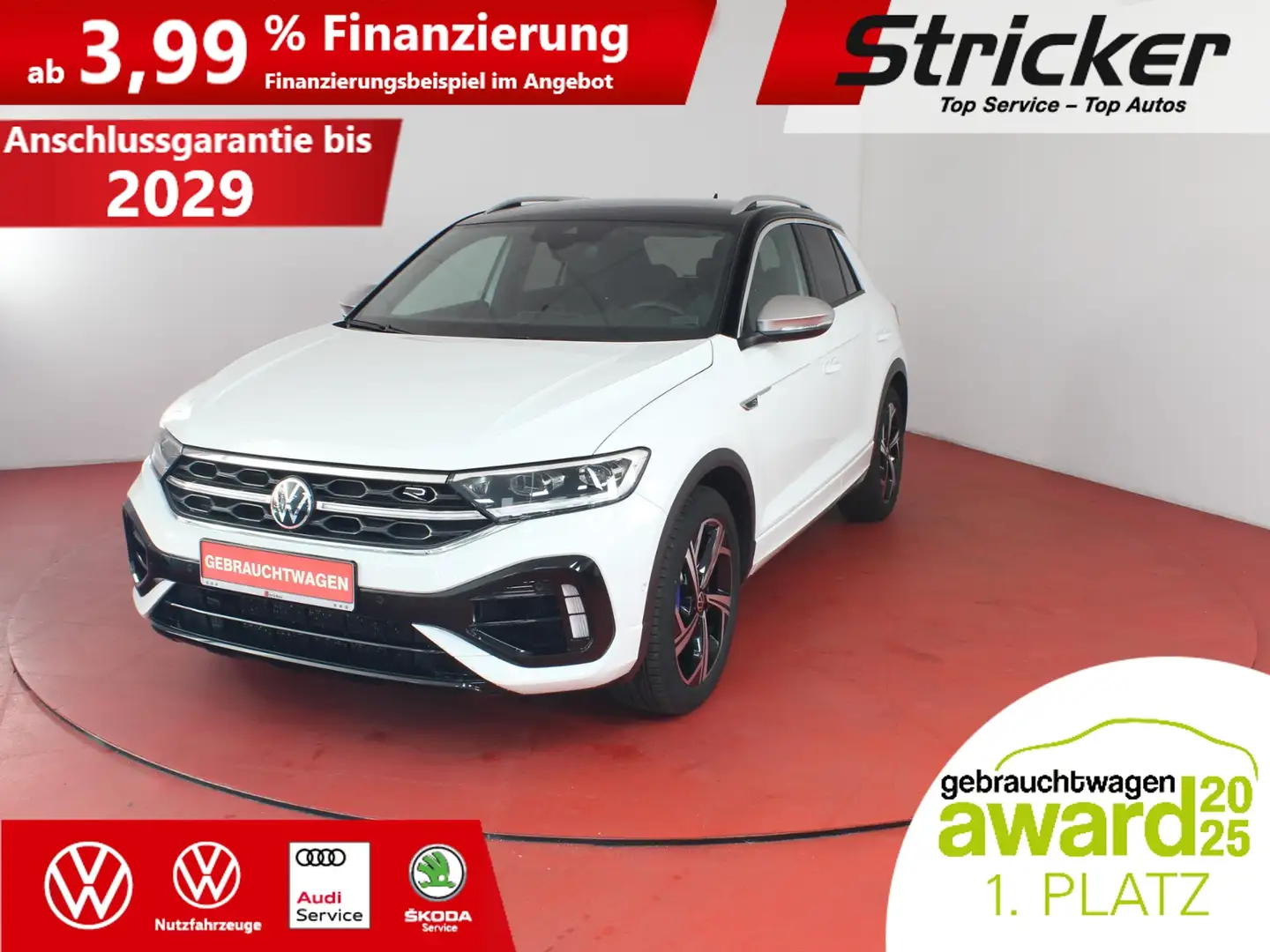 Volkswagen T-Roc R 2.0TSI DSG 325,-ohne Anzahlung IQ.Light Kamera Weiß - 2