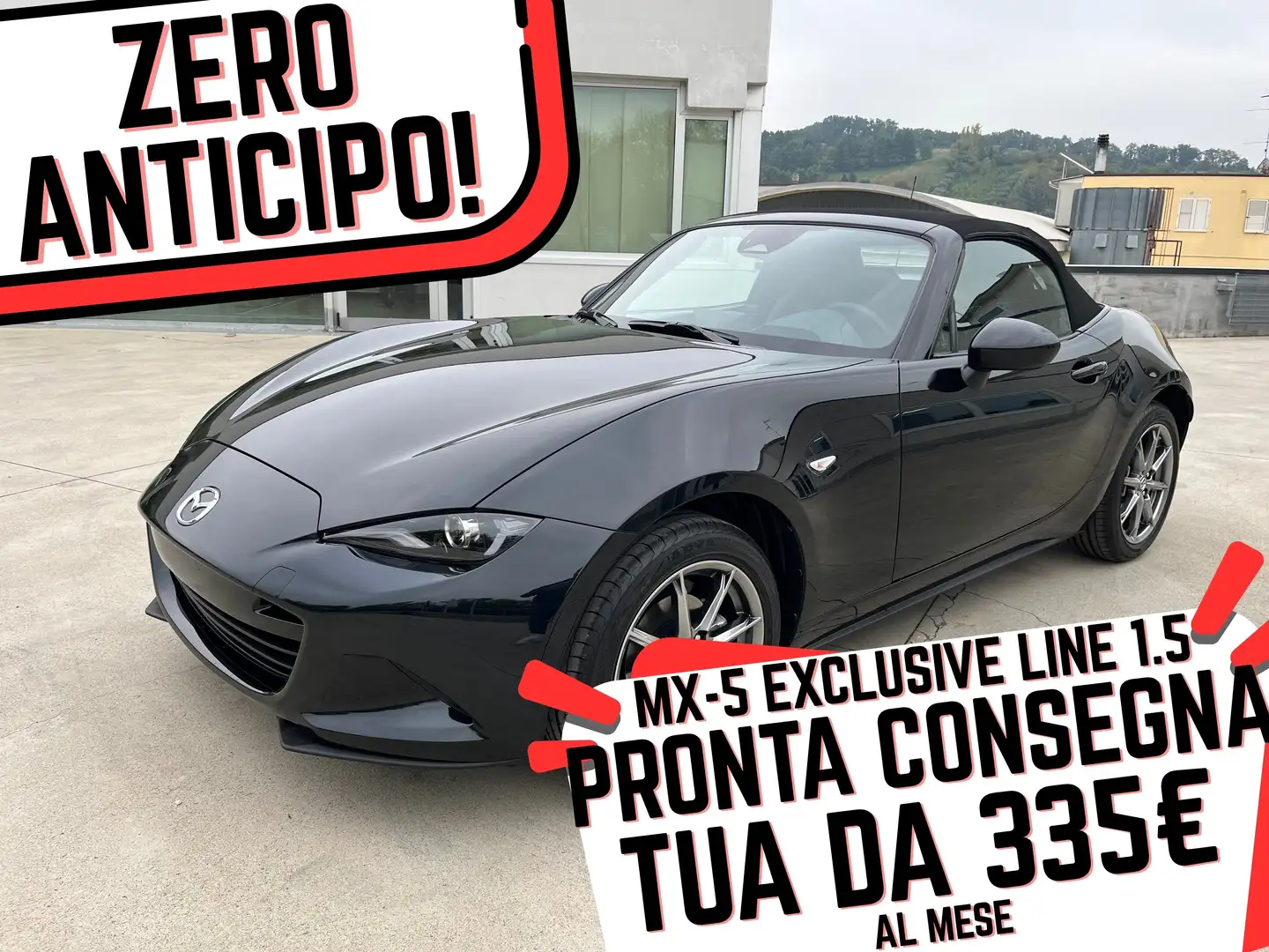 Mazda MX-5 1.5 EXCLUSIVE ZERO ANTICIPO TUA DA 335€ AL MESE Nero - 1
