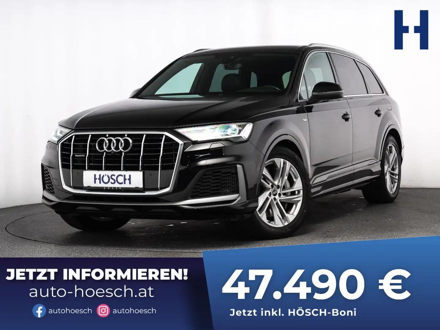 Audi Q7 55 TFSI e quattro 2xS-LINE 20er ALCANTARA R-KAM ++ Schwarz - 1