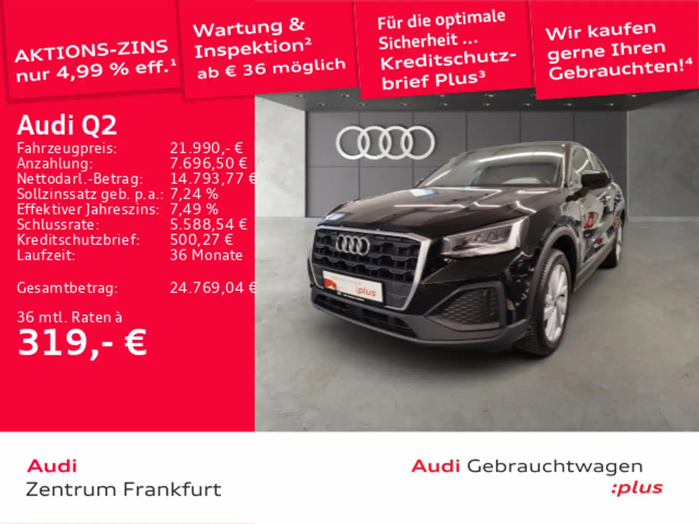 Audi Q2 35 TFSI S tronic LED ACC Tempomat Schwarz - 1