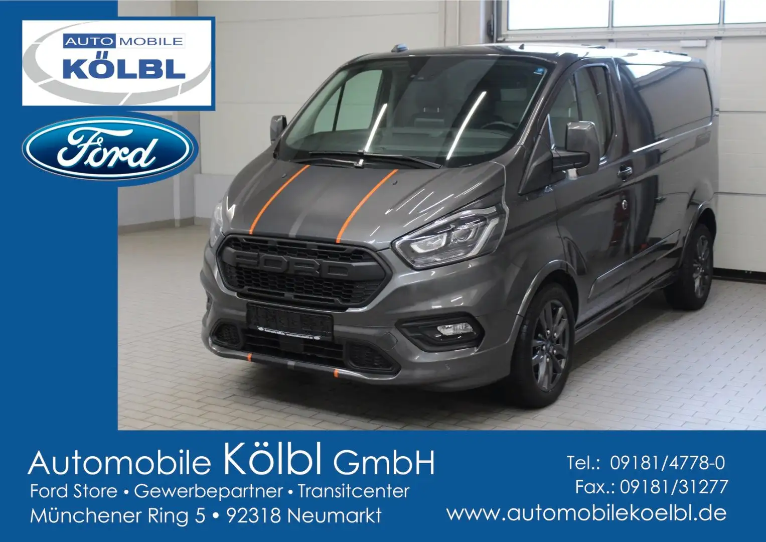 Ford Transit Custom Kasten Sport 290 L1H1, XENON/iACC Gris - 1