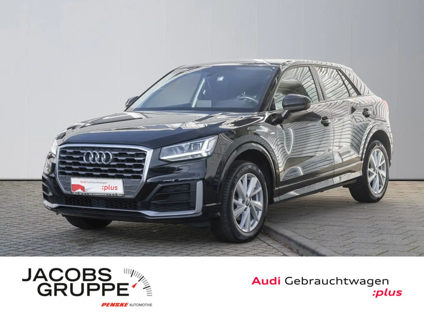 Audi Q2 30 TFSI design S line Exterieur*AHK*LED*SHZ Zwart - 1