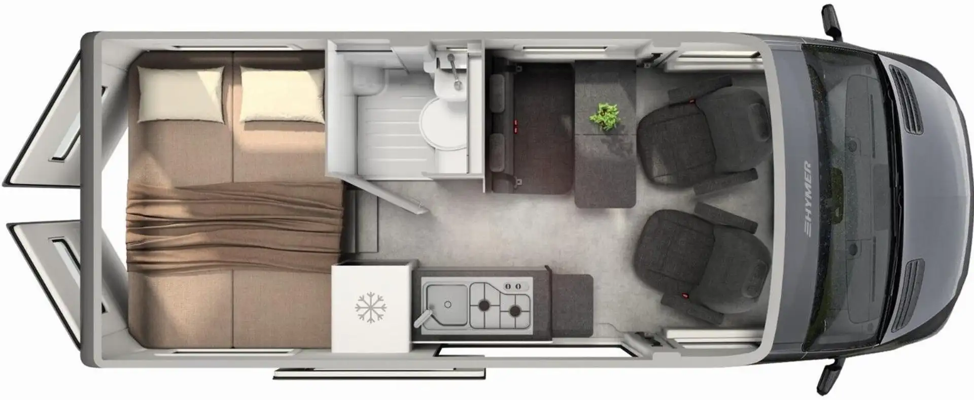 Hymer/Eriba Grand Canyon S CrossOver Mercedes **Schlafdach Grau - 2