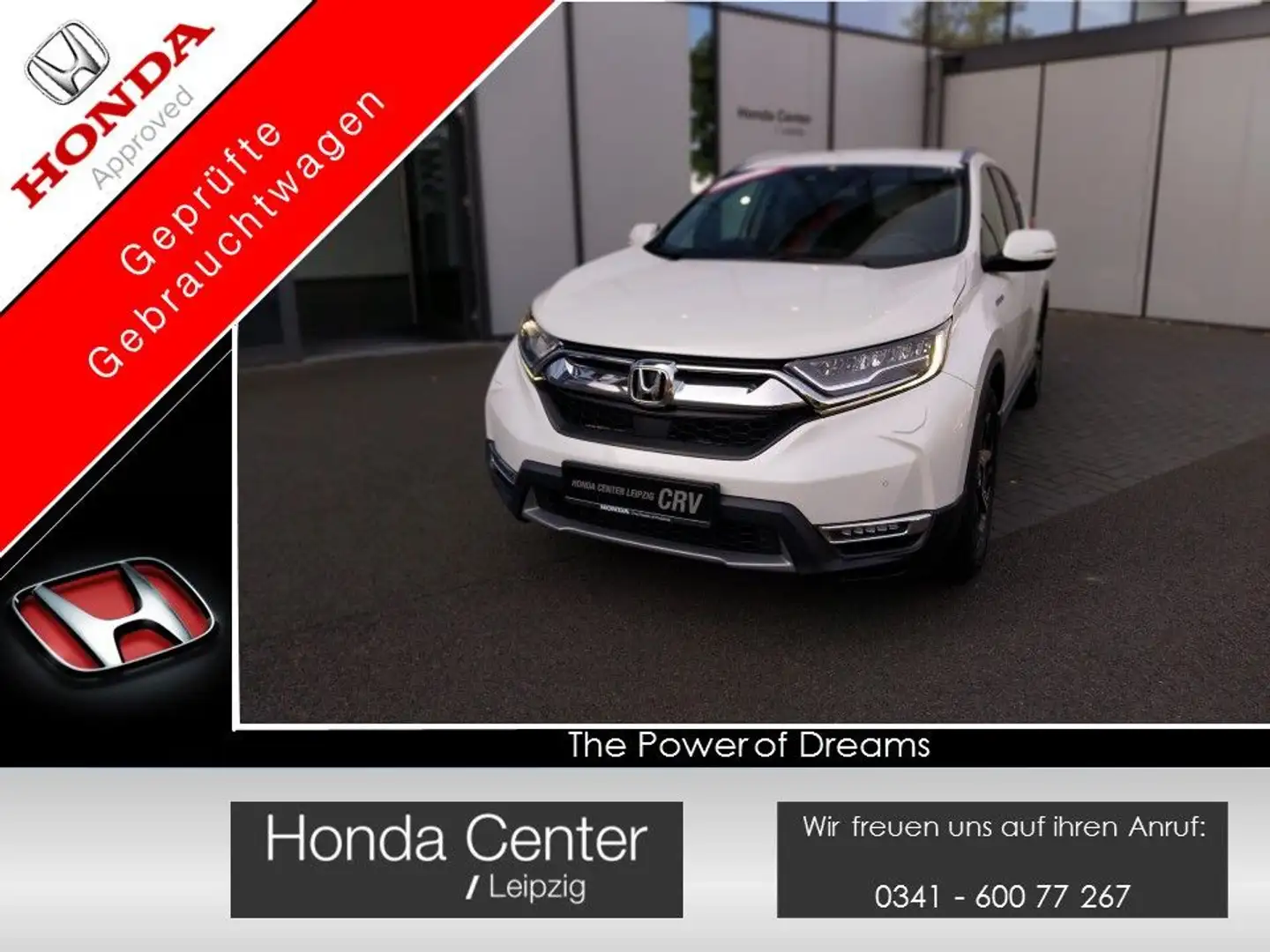 Honda CR-V 2.0 i-MMD HYBRID 2WD Lifestyle/Leder/LED Weiß - 1