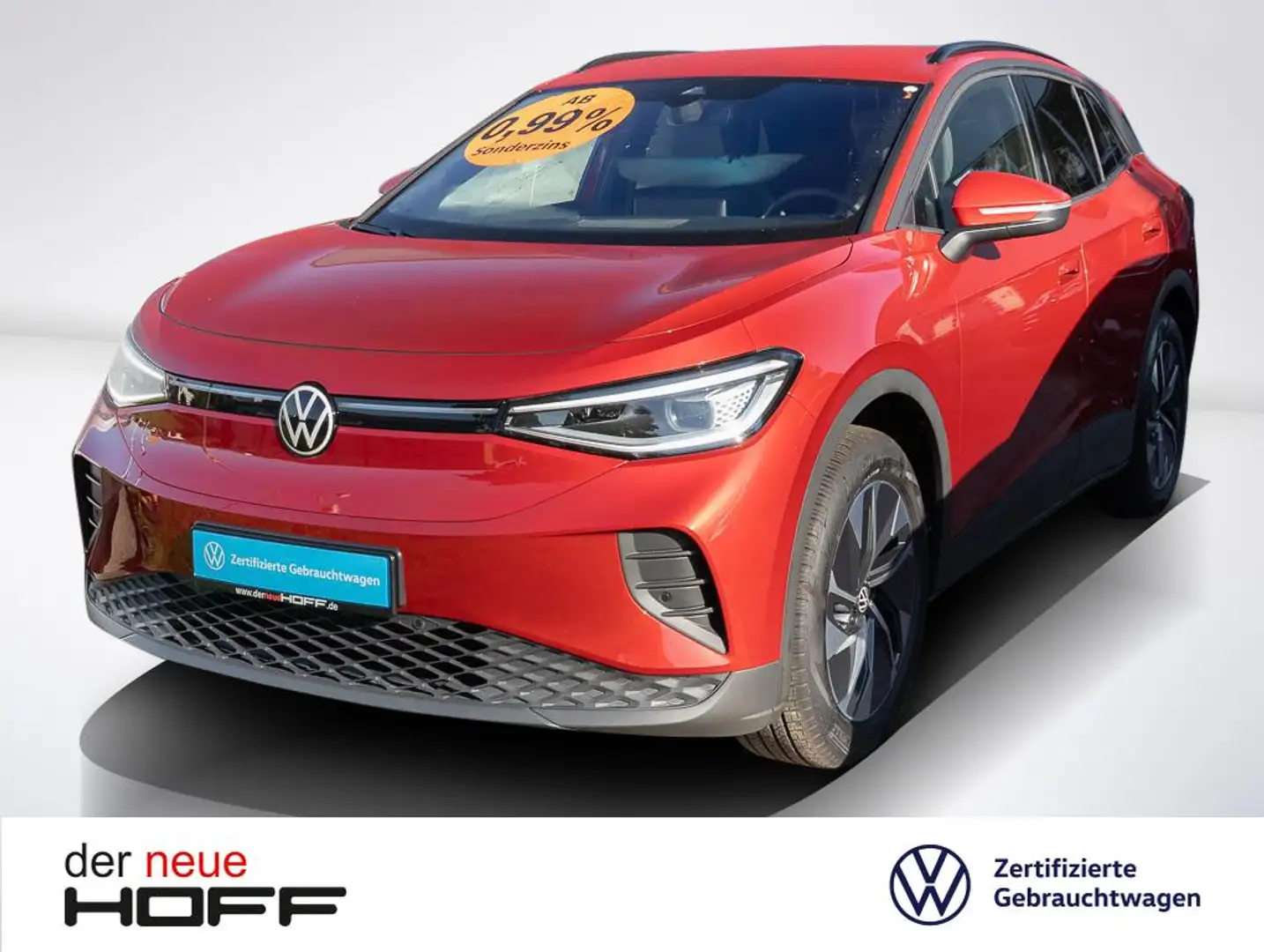 Volkswagen ID.4 Pure Automatik 55 kWh Navi Einparkhilfe LED Sitzhe Rot - 1