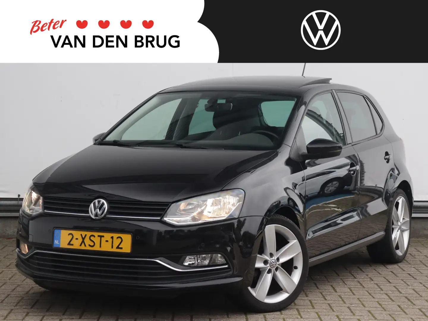 Volkswagen Polo 1.2 TSI Highline | Panoramadak | Adaptiev onderste Zwart - 1
