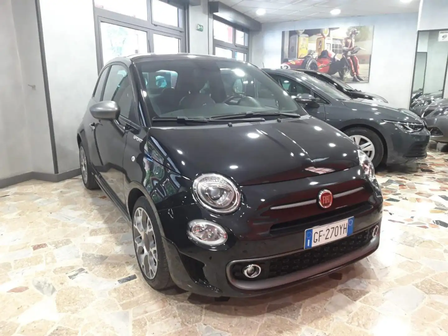 Fiat 500 1.0 hybrid SPORT 70cv BEATS CARPLAY C.L. 16 CLIMA  Nero - 2