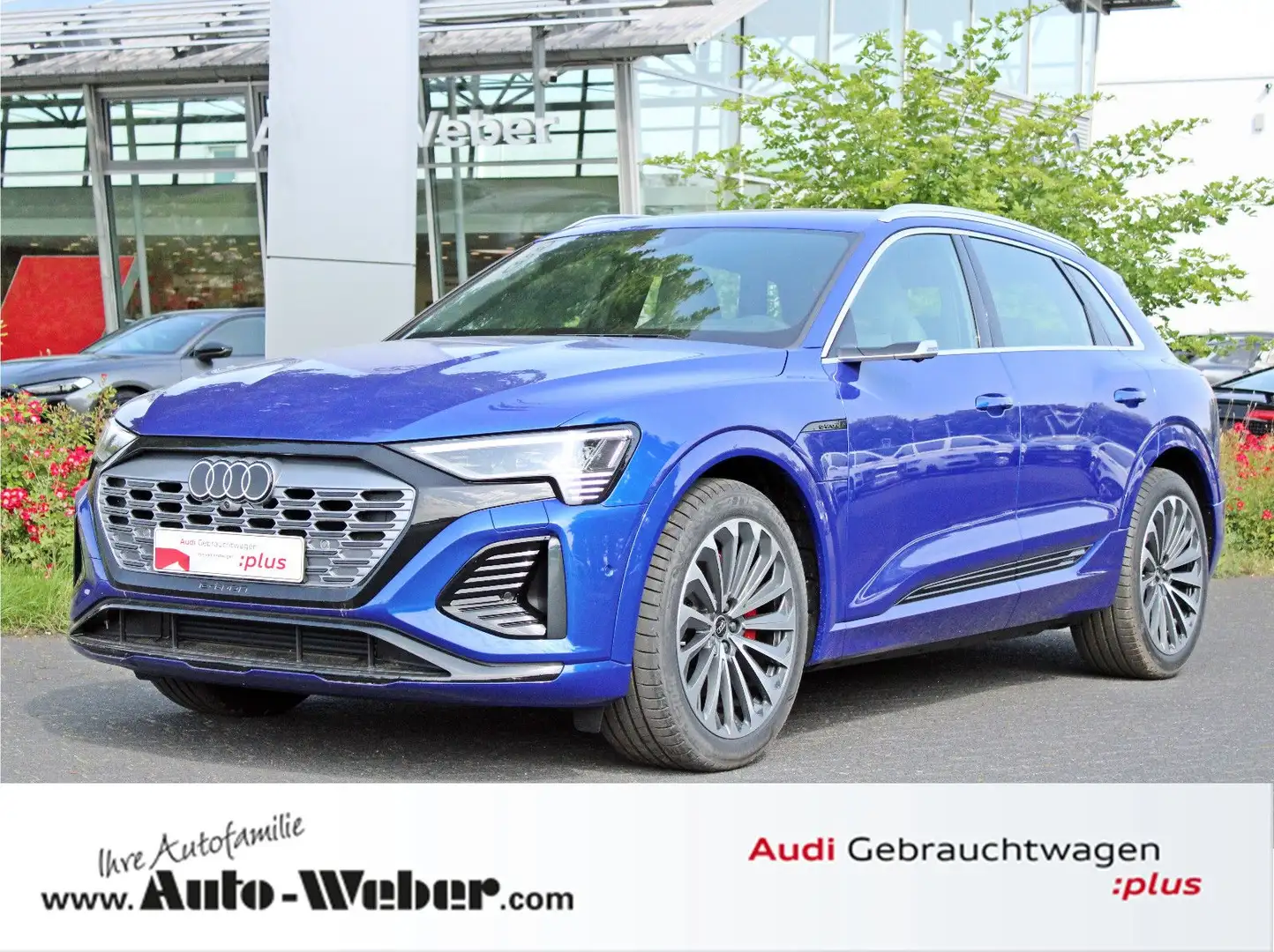 Audi Q8 e-tron 55 qu S LINE B&O  HUD UPE 124.154,97€ Синій - 1