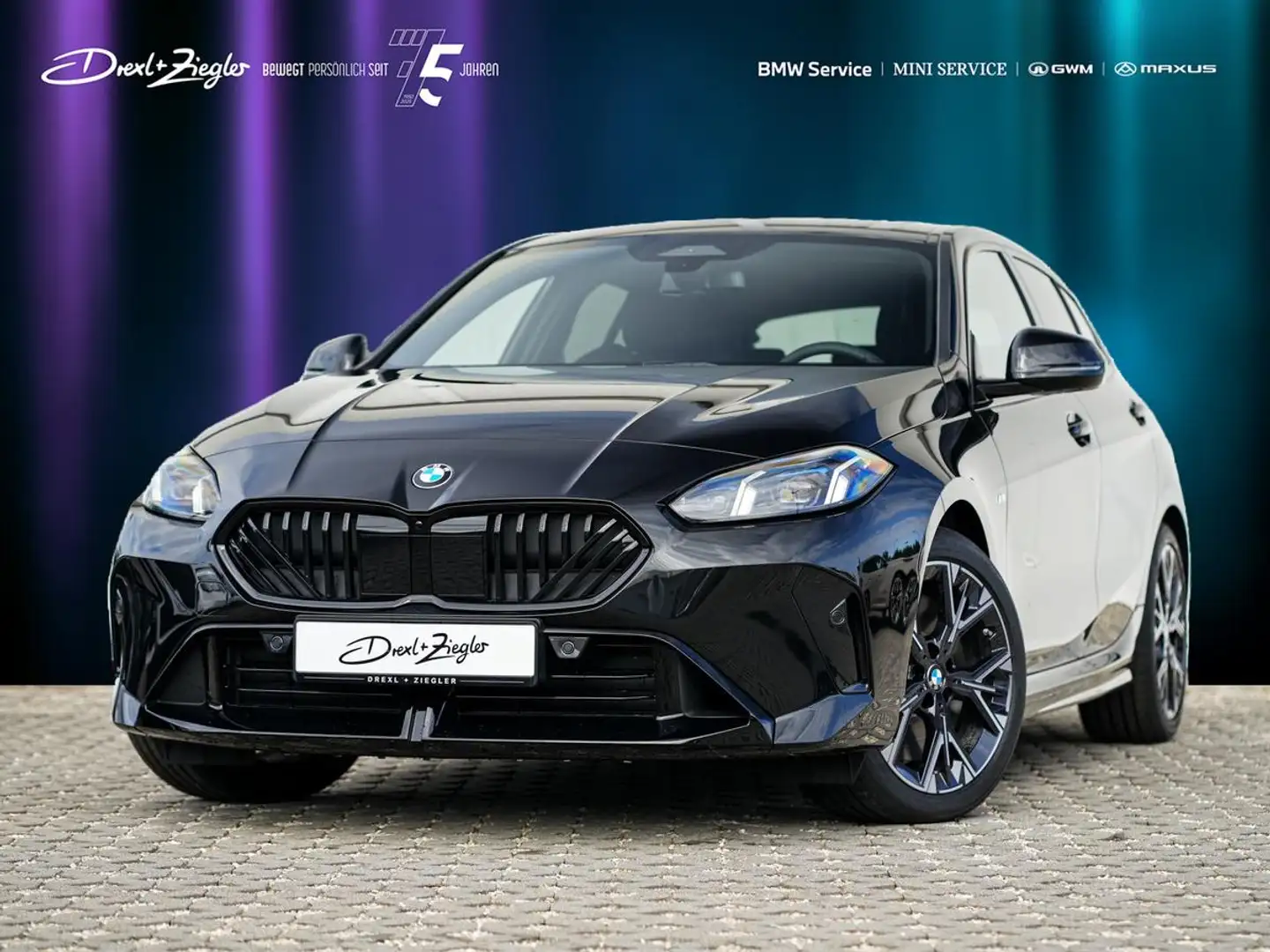 BMW 123 xDrive M-SportPRO AHK PANO AdLED KoZg 4ZKlim Schwarz - 1