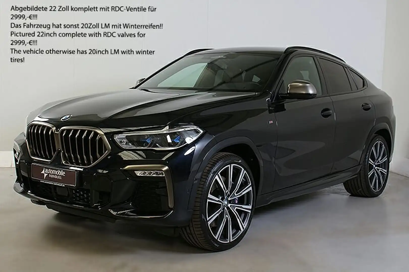 BMW X6 M 50d AHK Laser ACC HuD DAB Standheizung Hifi Noir - 2