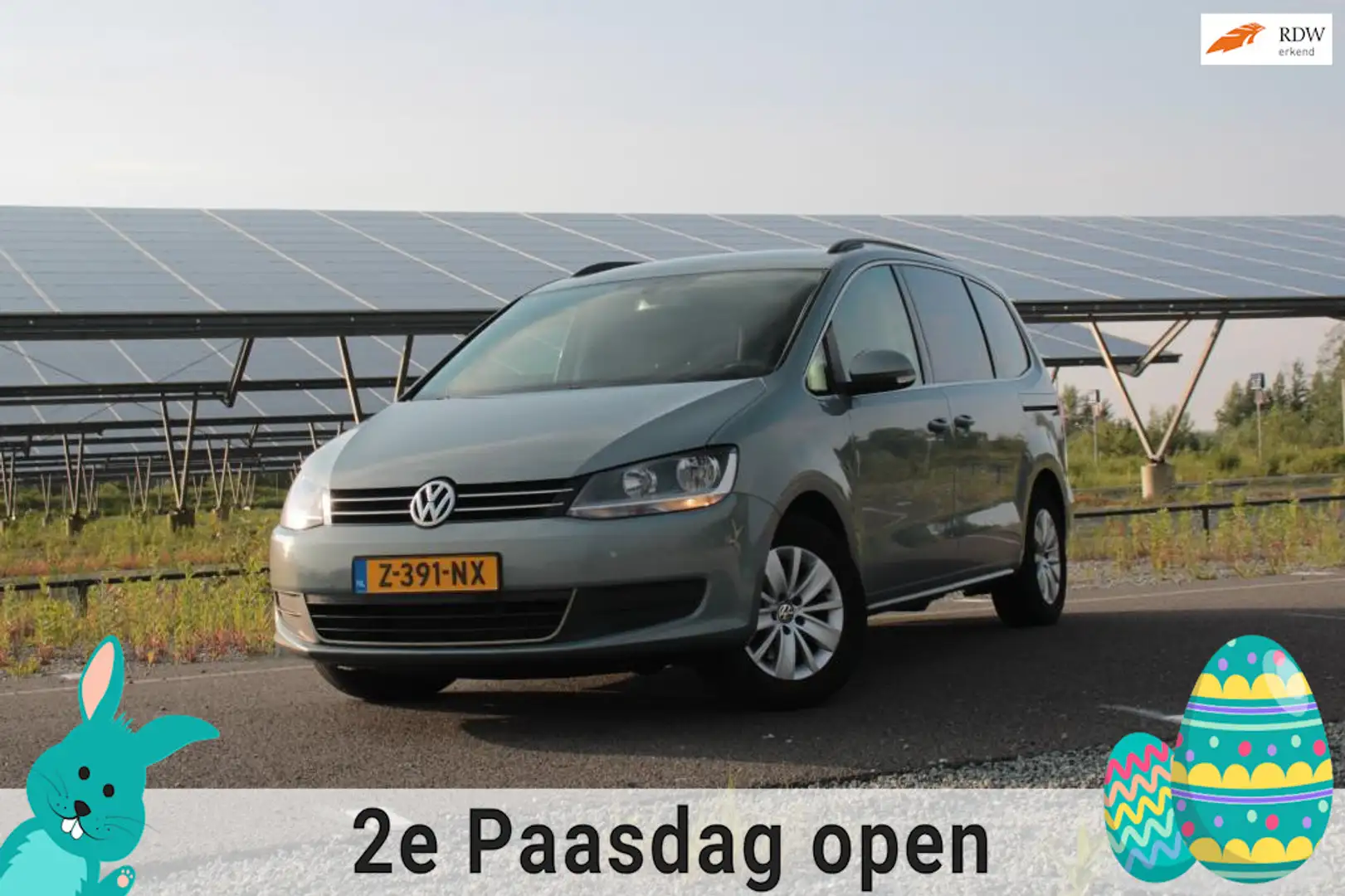 Volkswagen Sharan 1.4 TSI Trendline 7pers. Automaat / 1 JAAR GARANTI Grijs - 1