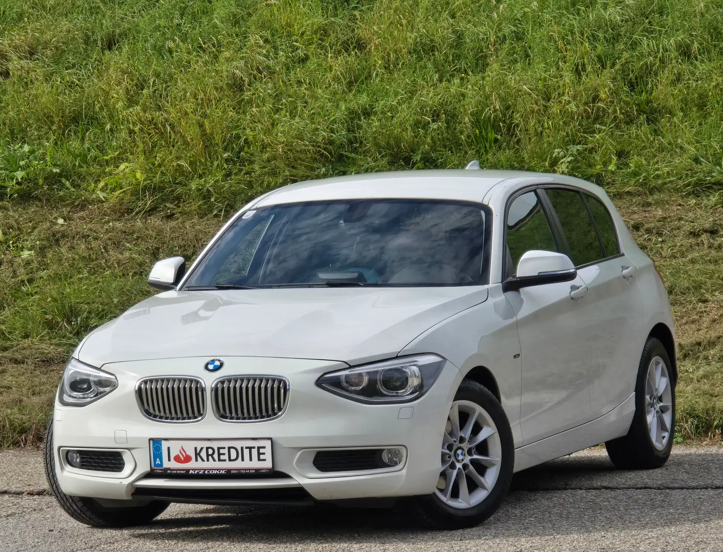 BMW 116 d Top* Kredit* Leder* Sitzheizung* Tempomat* Weiß - 1