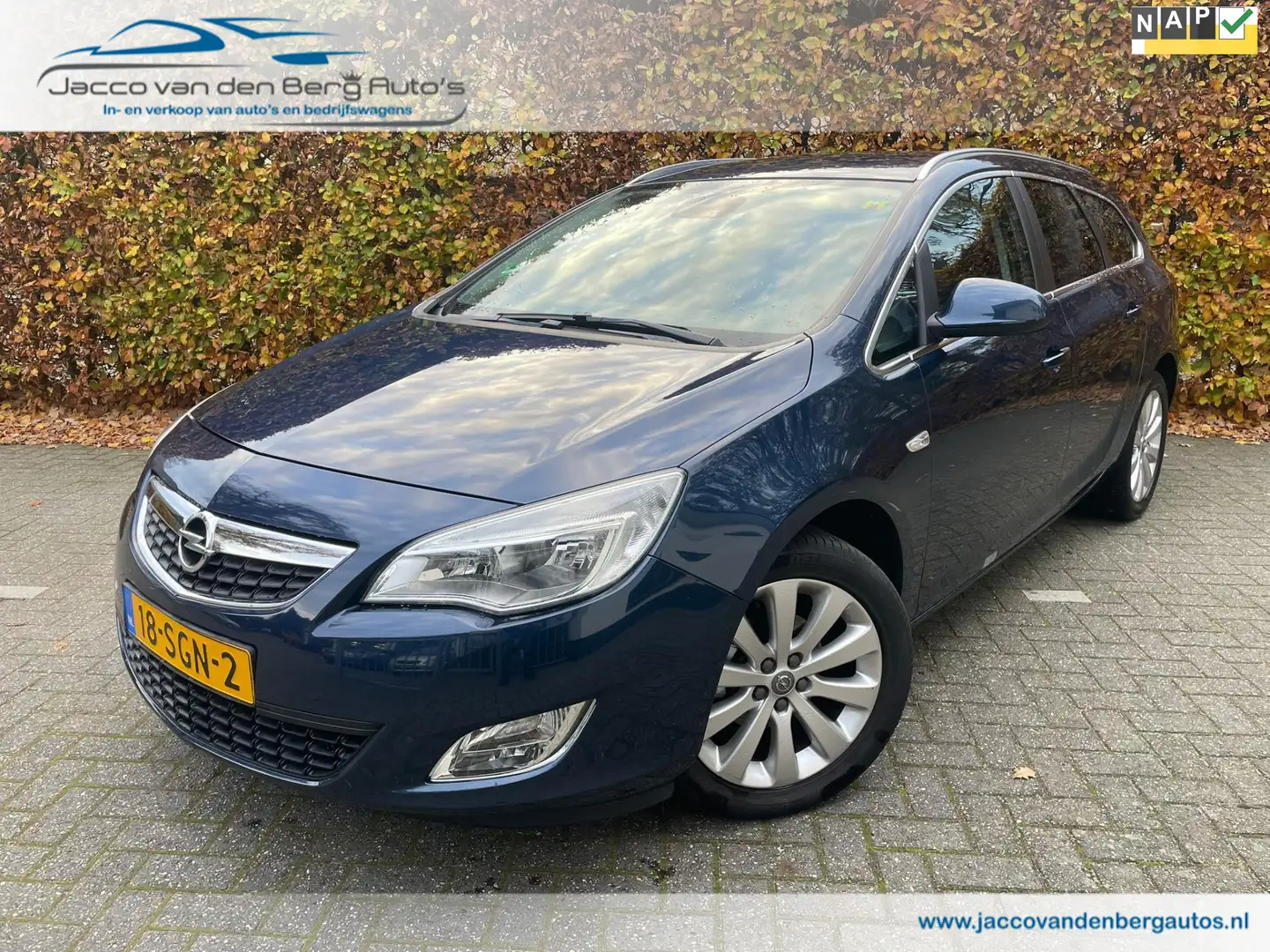 Opel Astra Sports Tourer 1.4 Turbo Cosmo I Airco I Trekhaak Bleu - 1
