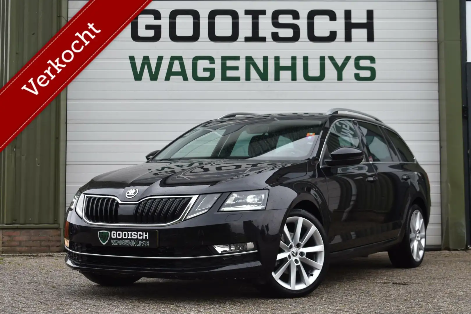 Skoda Octavia Combi 1.5 TSI Greentech Business Ed. Plus | Leder Zwart - 1