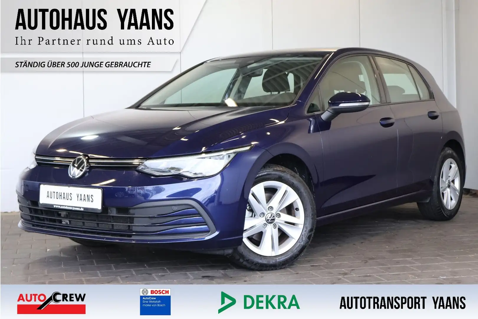Volkswagen Golf VIII 1.0 TSI Life AID+ACC+LED+CARPLAY+ALU Bleu - 1