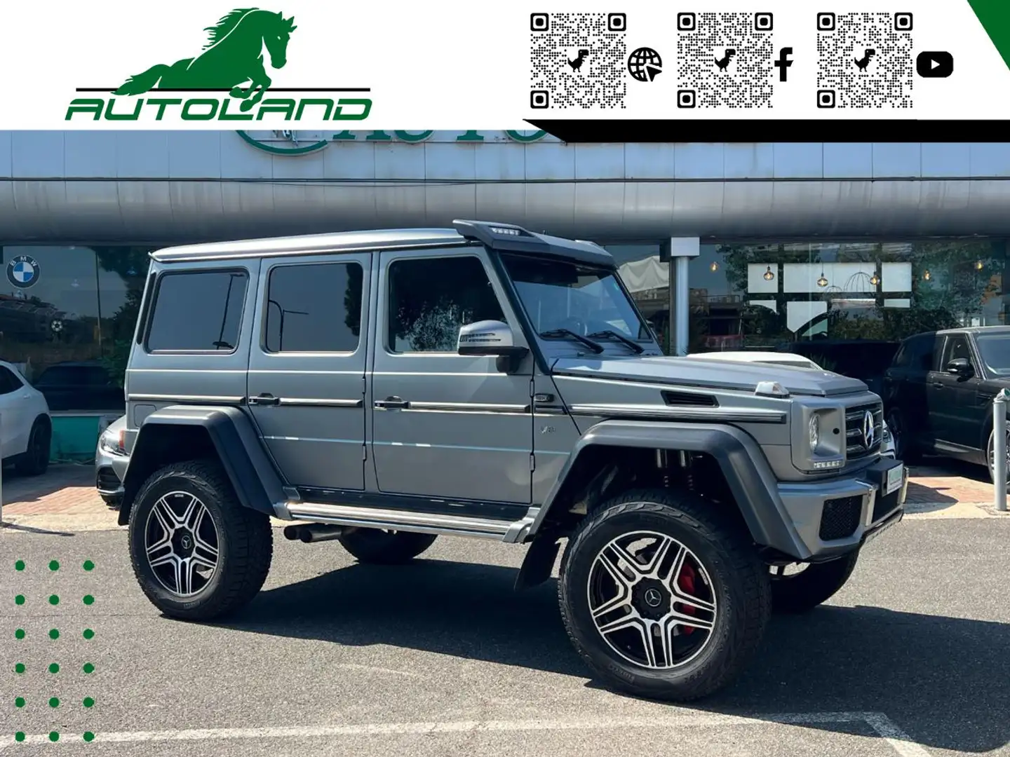 Mercedes-Benz G 500 4x4² S.W. DESIGNO PLATINO MAGNO*IVA ESPOSTA Grigio - 2