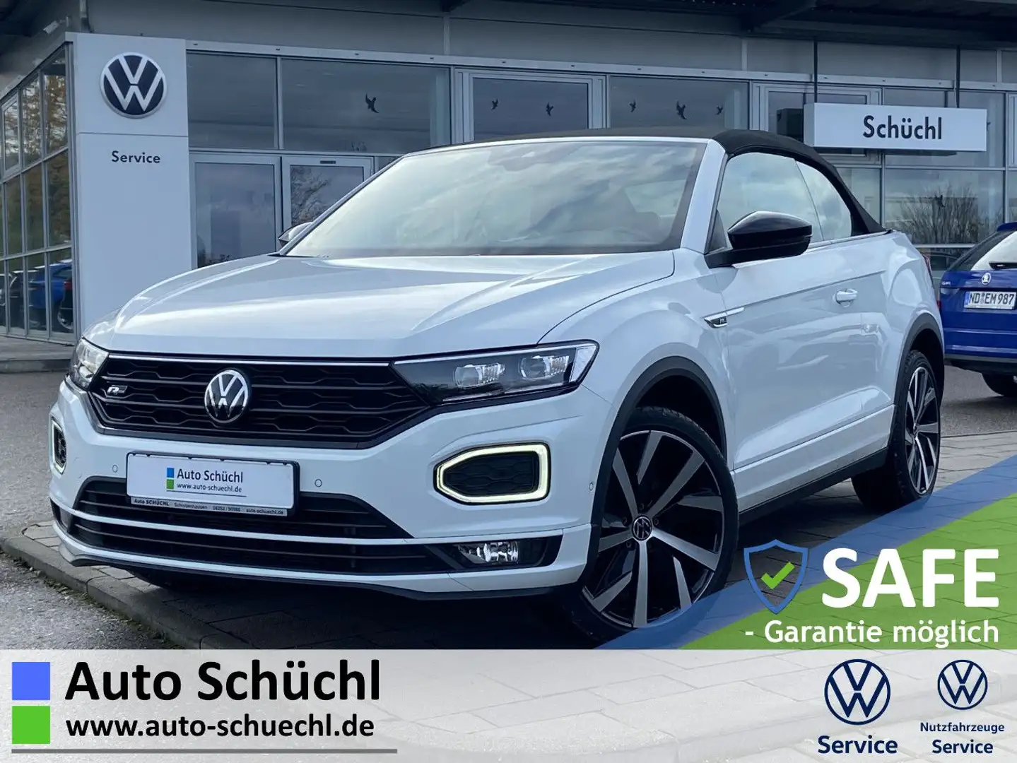 Volkswagen T-Roc Cabrio 1.5 TSI DSG R-LINE NAVI+LED+AHK+APP Weiß - 1