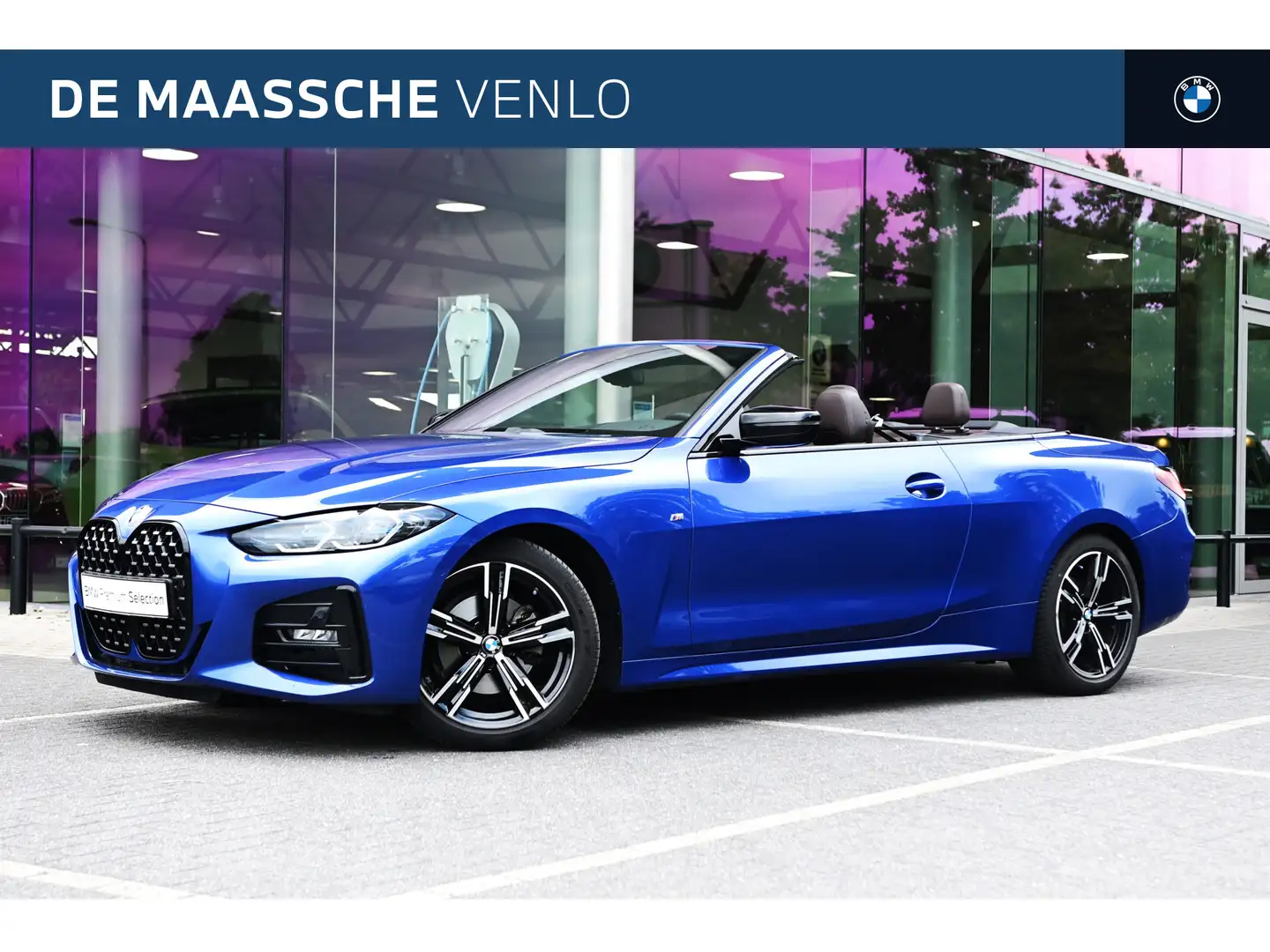 BMW 420 4 Serie Cabrio 420i High Executive M Sport Automaa Blauw - 1